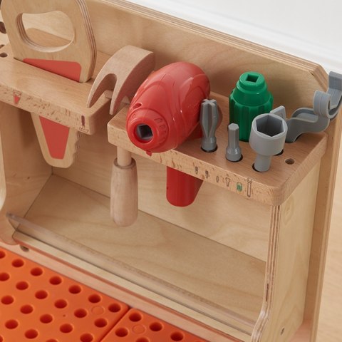 Drewniany warsztat XXL Montessori STEM z narzędziami Drewniany warsztat XXL Montessori STEM z narzędziami