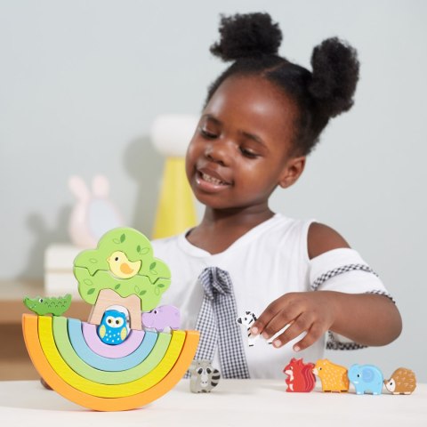 Drewniana Tęcza Układanka Klocki Kreatywne Montessori Drewniana Tęcza Układanka Klocki Kreatywne Montessori