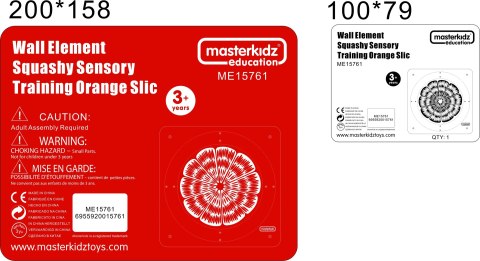 Drewniana tablica edukacyjna – sensoryczna pomarańcza Montessori