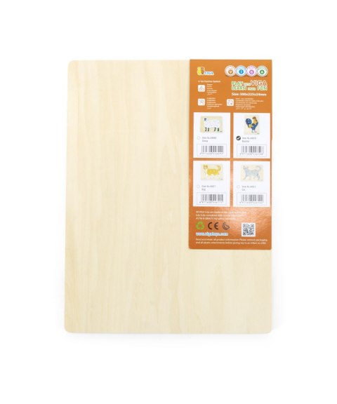 Drewniane puzzle Montessori „Kogut” z pinezkami