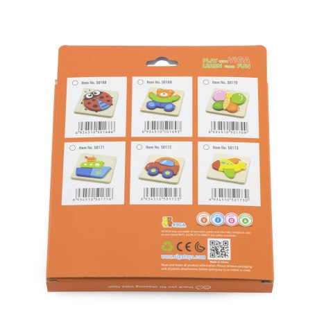 Drewniane pierwsze puzzle dla maluszka – miś, 4 elementy Drewniane pierwsze puzzle dla maluszka – miś, 4 elementy