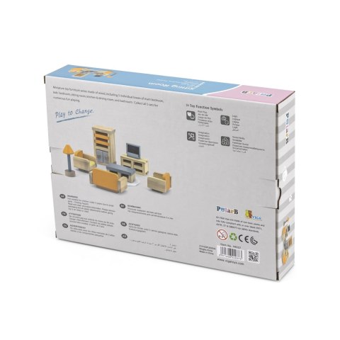 Drewniane mebelki do domku dla lalek – salon PolarB Drewniane mebelki do domku dla lalek – salon PolarB
