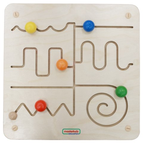 Drewniana tablica edukacyjna – labirynt Montessori Drewniana tablica edukacyjna – labirynt Montessori