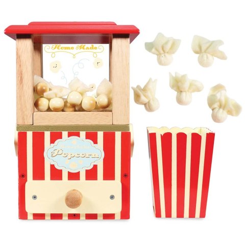 Drewniana maszyna do popcornu – zabawka dla dzieci Drewniana maszyna do popcornu – zabawka dla dzieci