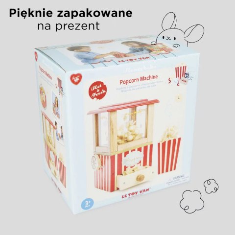 Drewniana maszyna do popcornu – zabawka dla dzieci Drewniana maszyna do popcornu – zabawka dla dzieci