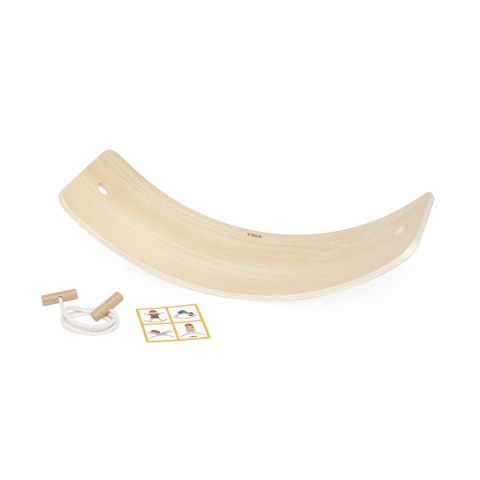 Drewniana deska balansująca z filcem Viga do ćwiczeń równowagi