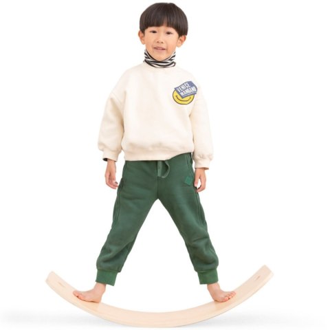 Drewniana deska balansująca z filcem Viga do ćwiczeń równowagi