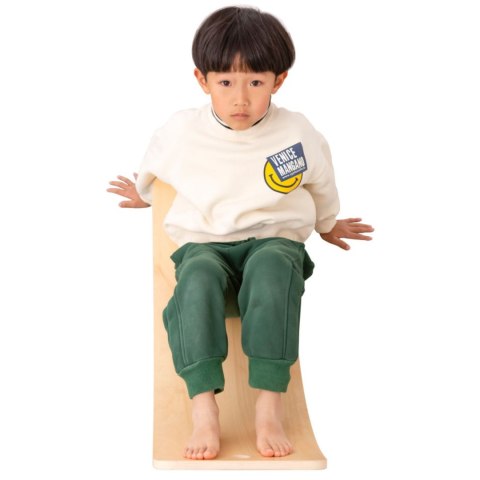 Drewniana deska balansująca z filcem Viga do ćwiczeń równowagi