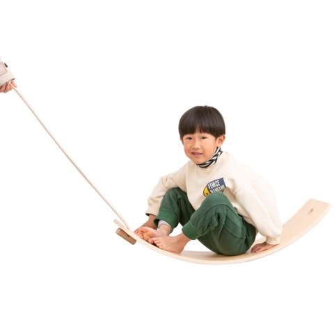 Drewniana deska balansująca z filcem Viga do ćwiczeń równowagi