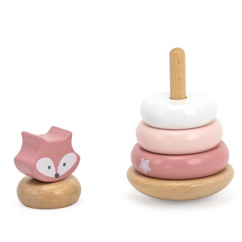 Drewniana piramidka edukacyjna – lisek