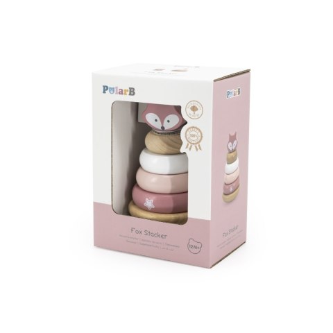 Drewniana piramidka edukacyjna – lisek