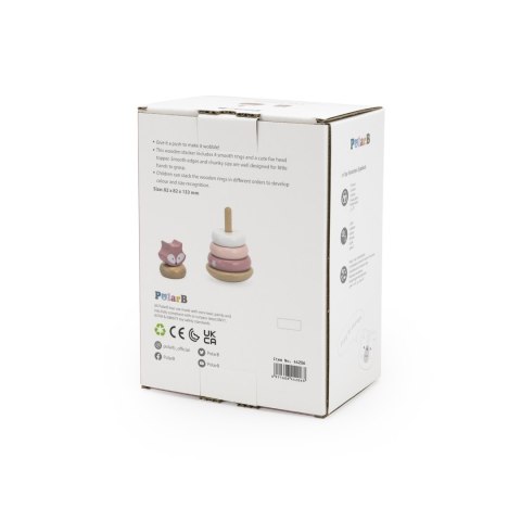 Drewniana piramidka edukacyjna – lisek